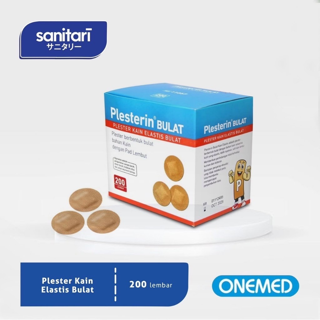 Plesterin Bulat Kain Elastis isi 200s Plester Luka Bulat Plester Luka Onemed Plester Bulat Onemed
