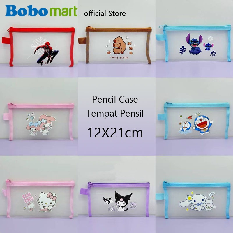 

TEMPAT KOTAK PENSIL KM-3322 JARING RESLETING TAS PENSIL RESLETING KARAKTER MURAH