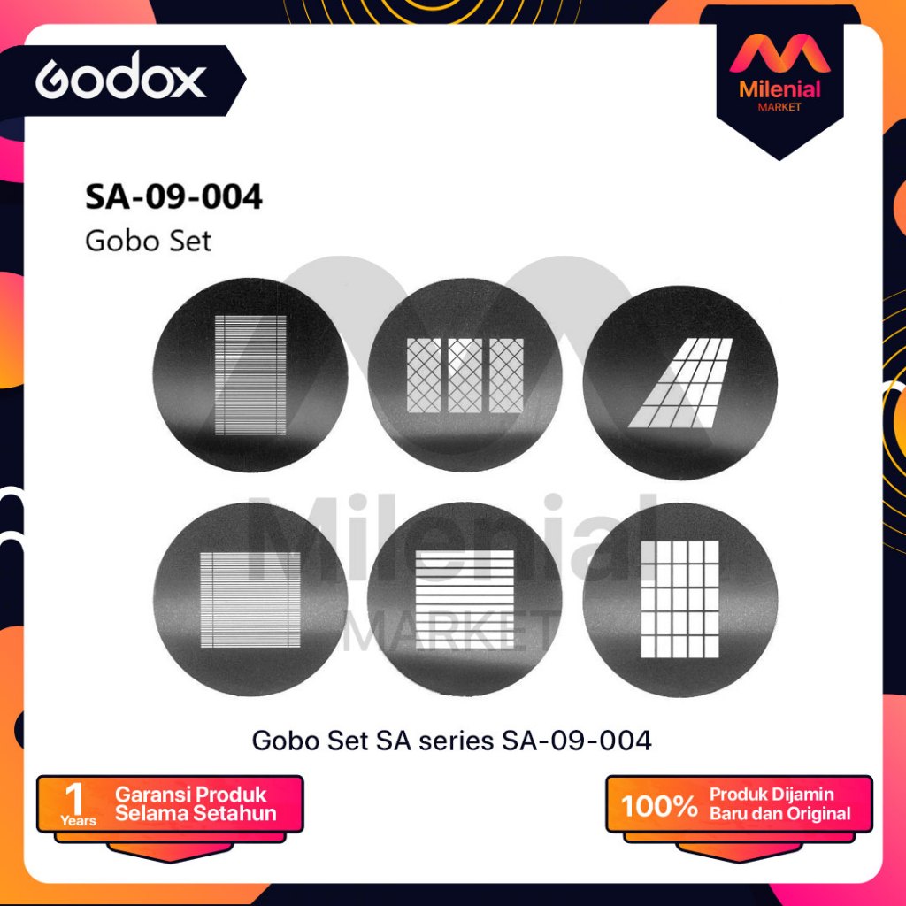 Godox SA-09 004 Gobo Set for Focusing LED Light