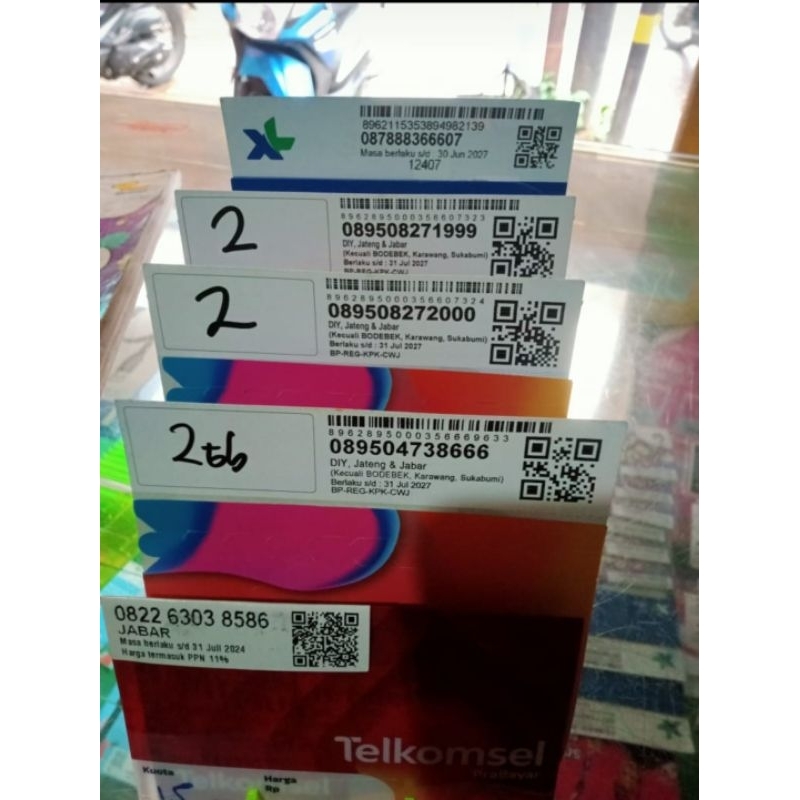 Grosir Nomor Perdana Tri Cantik 12 Digit Nomor BONUS KUOTA 2GB
