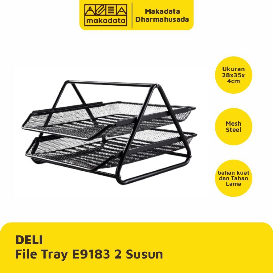 

DELI DOCUMENT TRAY 2 SUSUN E9183 BLACK