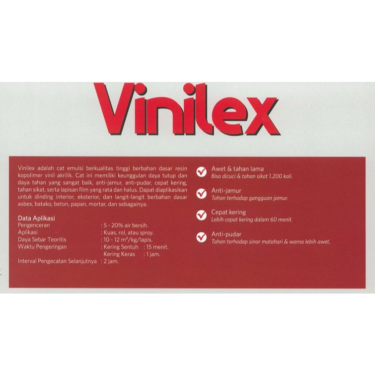 VINILEX 5KG CAT TEMBOK NIPPON PAINT // VINILEX 5000 VINILEX KEMBANG WARNA 907 MERAK HIJAU