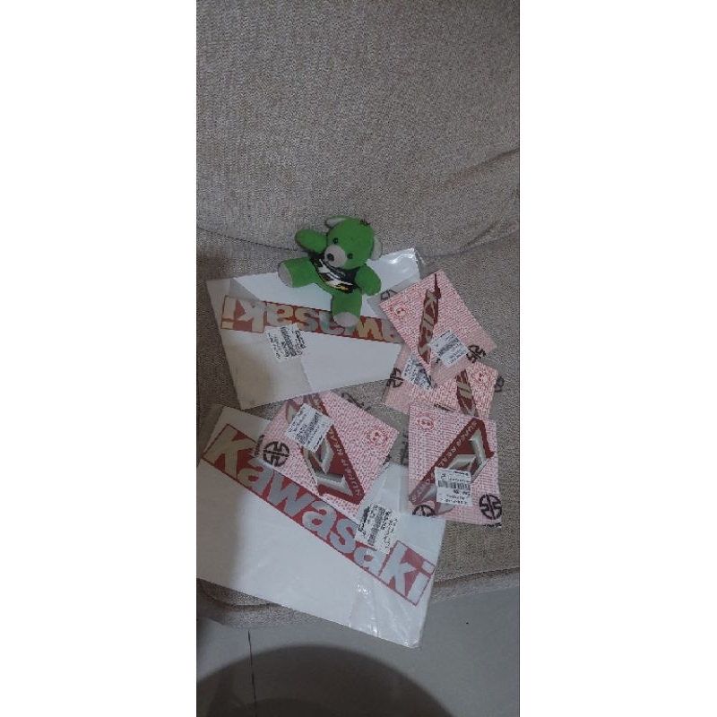 stiker striping ninja rr old merah maroon 2009