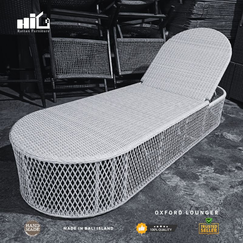 Oxford Lounger Outdoor Sunbed Kursi Kolam Kursi Pantai Day Bed Kursi Malas Sun Lounger Outdoor Furni