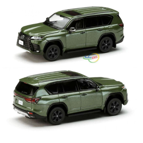 HJ643061GR - Hobby Japan 1/64 LEXUS LX600 OFFROAD Khaki Mica Metallic