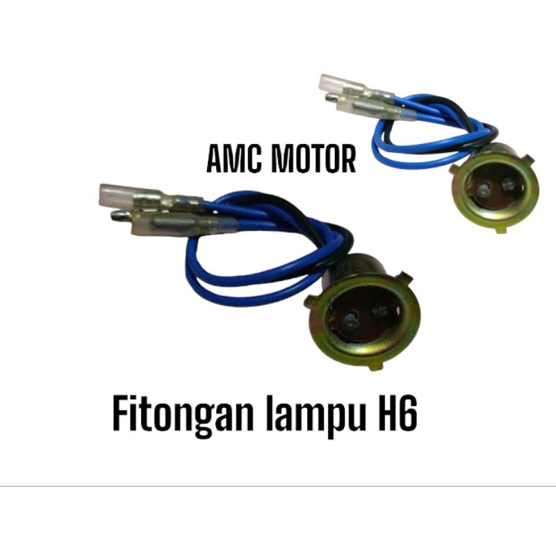 fitingan lampu H6 soket lampu motor H6 bohlam H6