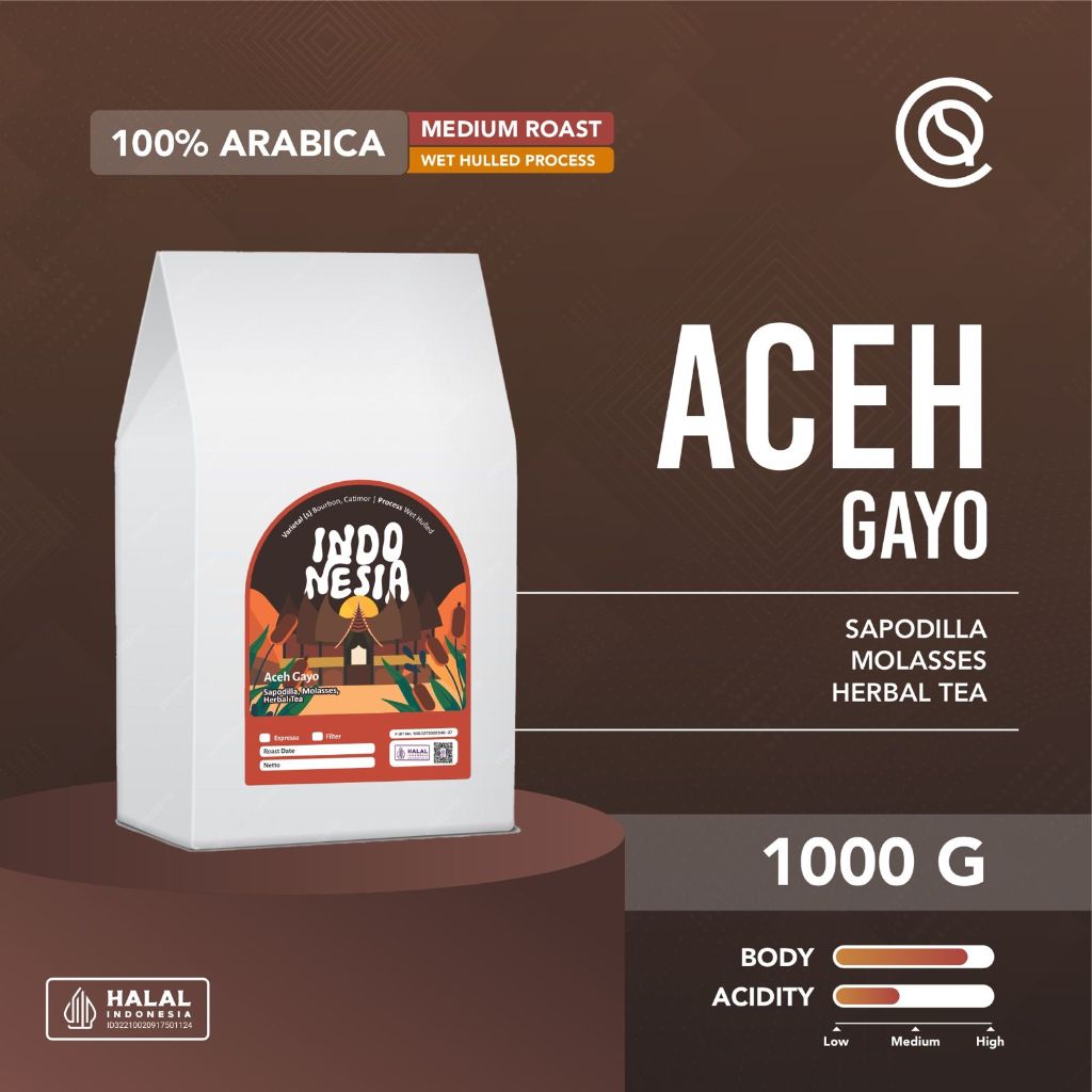

COFFEEHQ ACEH Gayo Wet Hulled 1Kg