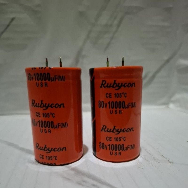 Elco Rubycon 10000uF 80v Orange Capasitor Elco Rubycon