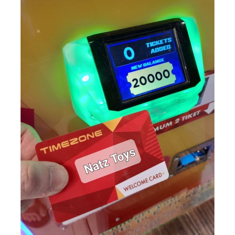 20000 E-Ticket Timezone Ready Stock + PowerCard Merah Bisa Di Registrasi Ke Fun App Timezone