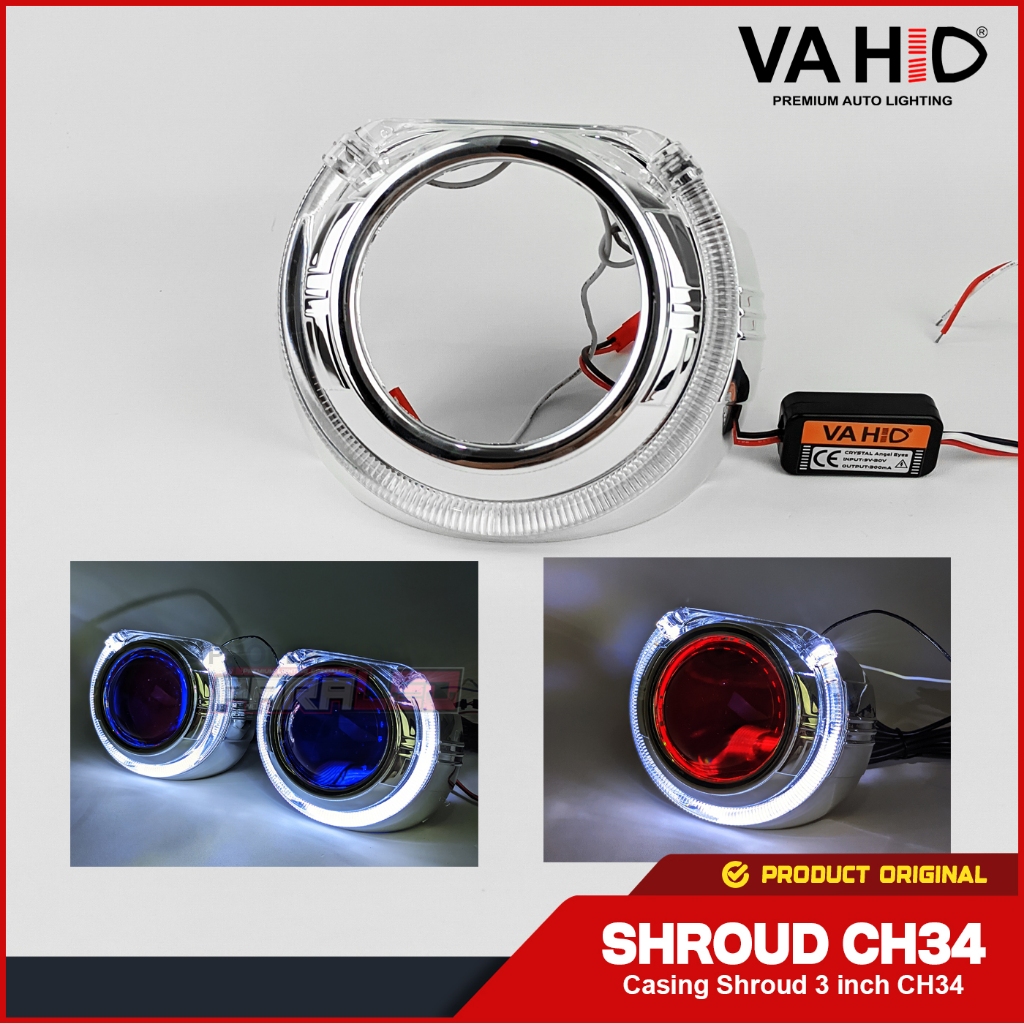 Ch34 - Shroud Crystal Angel Eyes Original Vahid CH34 Angel eyes untuk projector biled 3 inch | casin