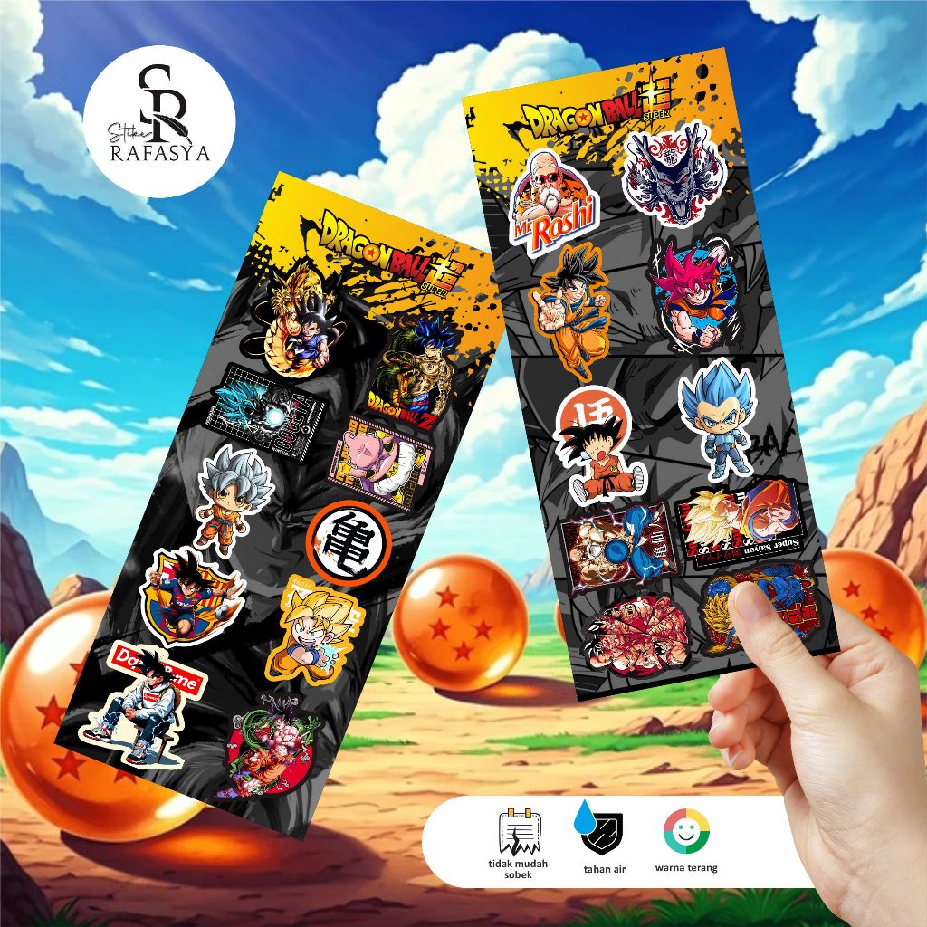 

Sticker koleksi dragonball goku super saiyan - stiker lucu waterproof vinyl tahan air