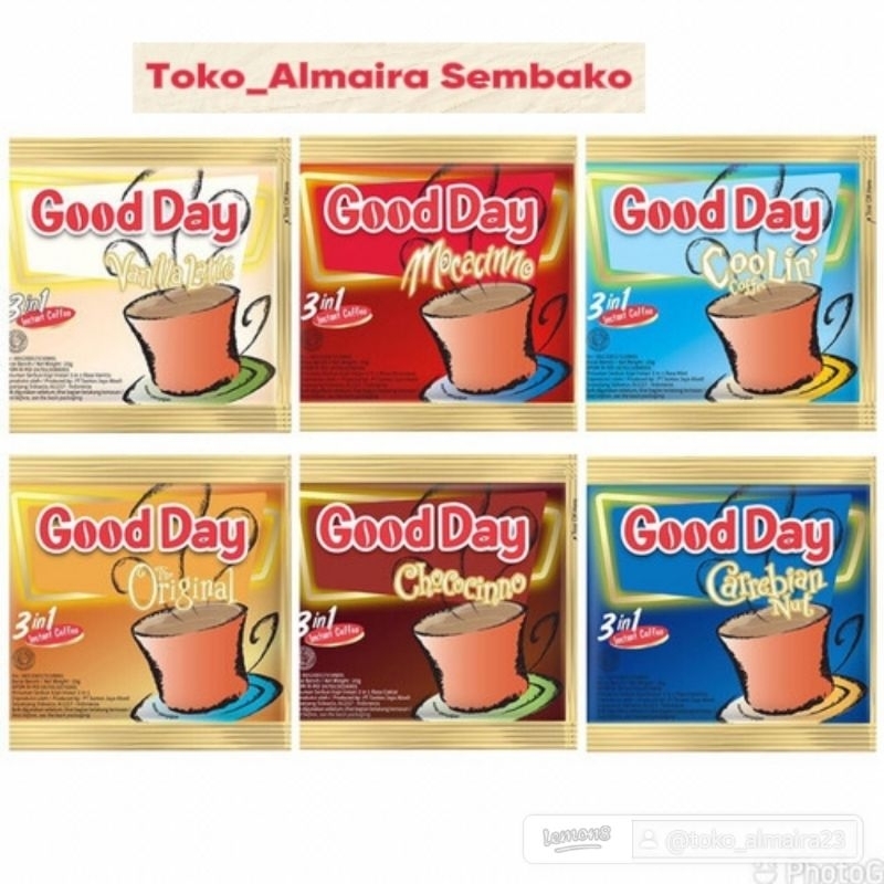 

Kopi Good day 1 Renceng isi 10 Sachet