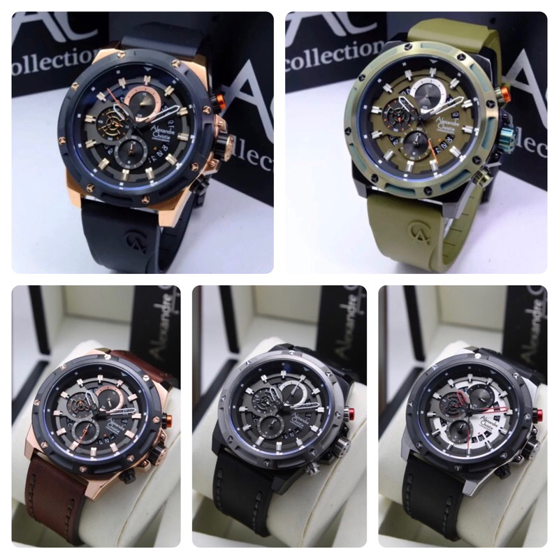 JAM TANGAN PRIA ALEXANDRE CHRISTIE 6506MC / AC 6506 CHRONOGRAPH [ORIGINAL]