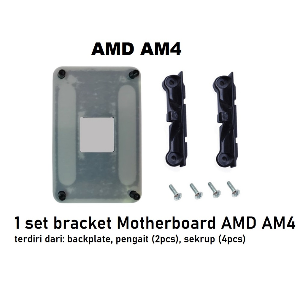 Bracket Besi Backplate Motherboard AMD socket AM5 AM4 Ryzen