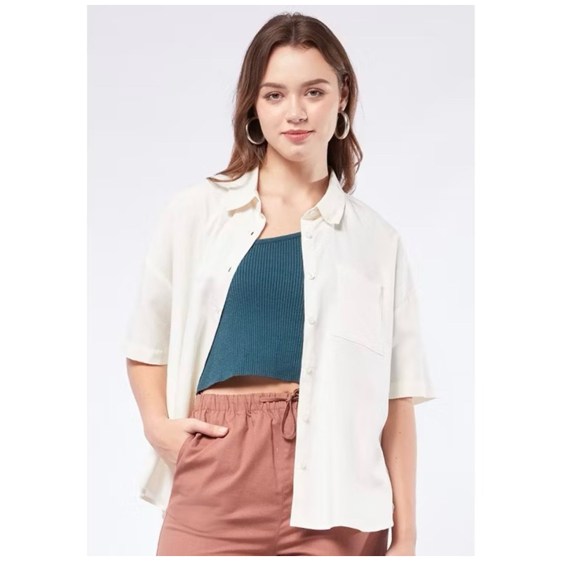 ET CETERA Oversized Boxy Shirt