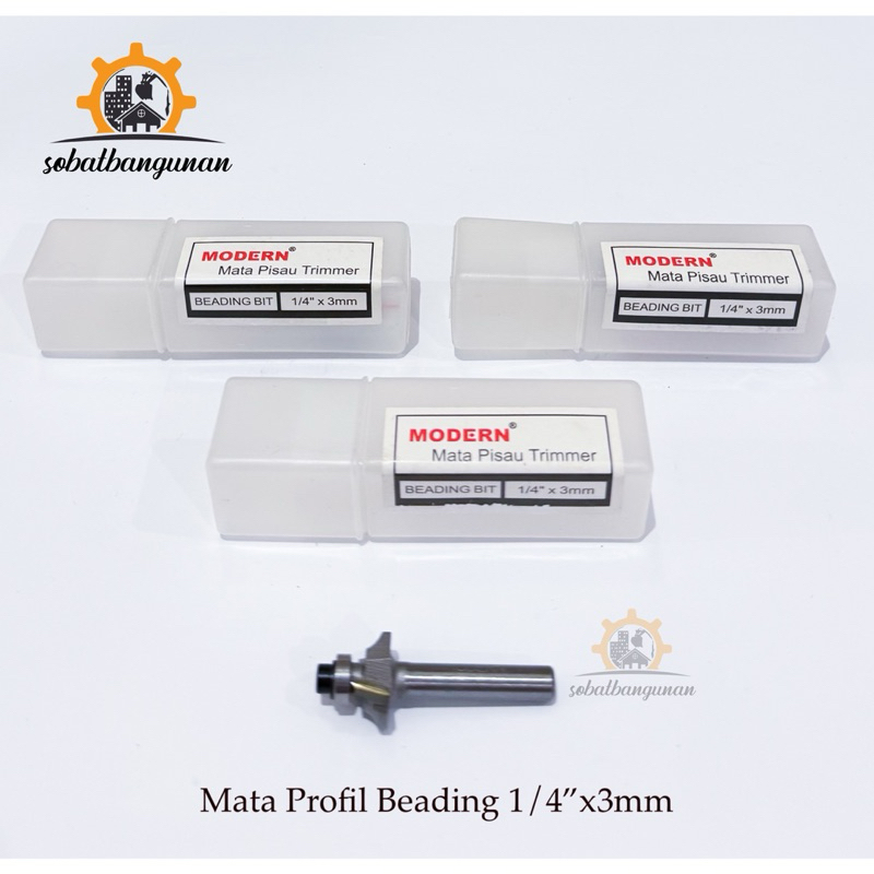 Mata Profil Kayu Beading 1/4”x3mm MODERN / Mata Pisau Trimmer