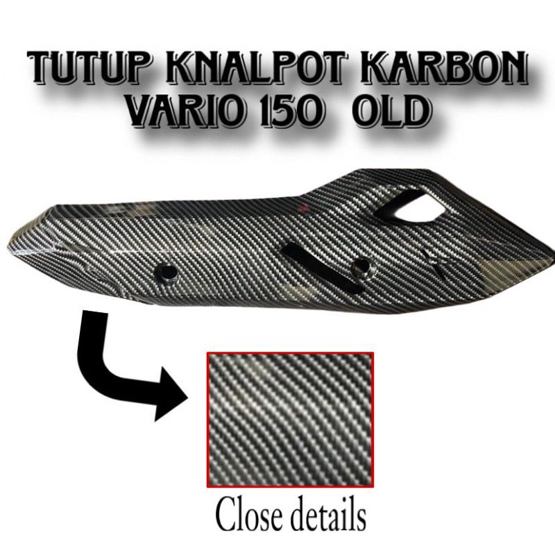 Cover Knalpot Carbon Vario 150 Old Tutup Knalpot Carbon Vario 150 old Carbon harga termurah
