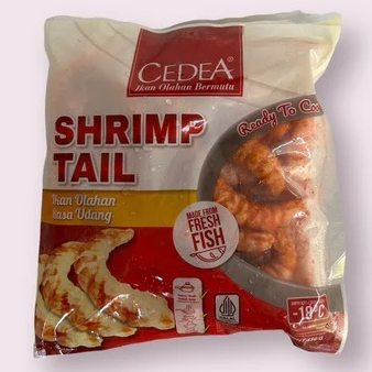 

CEDEA SHRIMP TAIL/BENTUK EKOR UDANG 450 GRAM