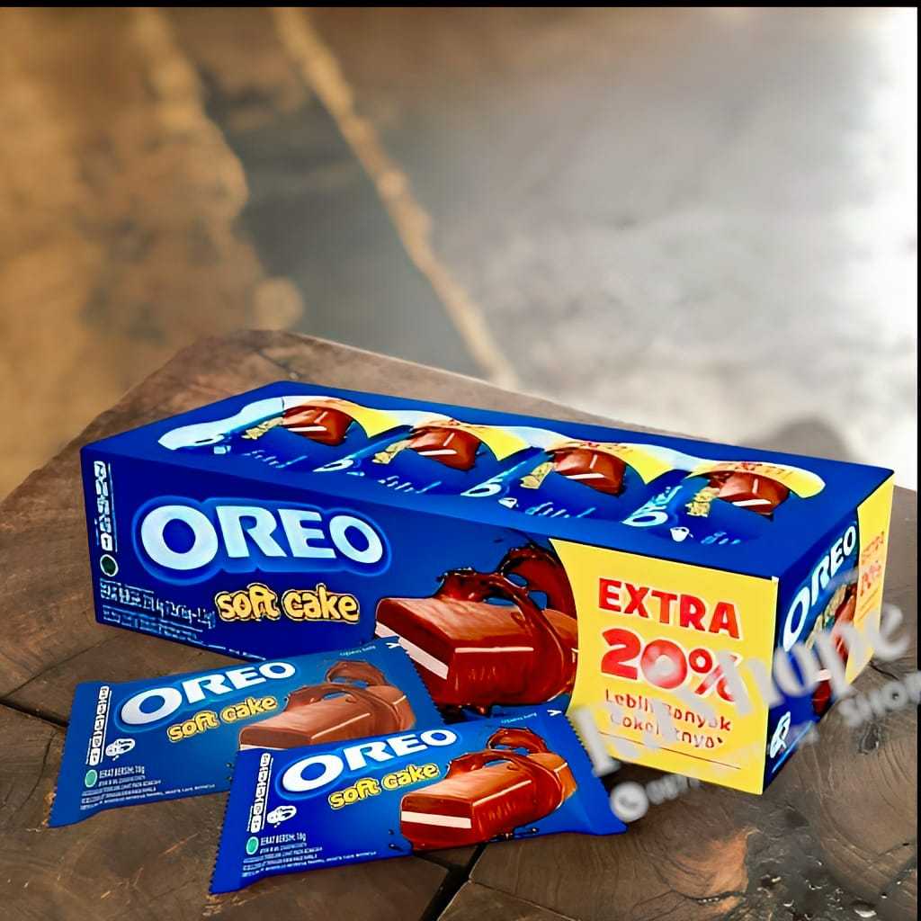 

PROMO OREO Soft Cake Bolu Cokelat Coklat Chocolate Kemasan Lebih Besar isi 12 pcs 16 gram gr 16gr 230 gram 230gr Extra Ekstra 20% Murah Termurah Ide Jualan UMKM Makanan Ringan Cemilan Anak Sekolah Warung Instan Instant Lembut Manis Nikmat Kelontong Vanila