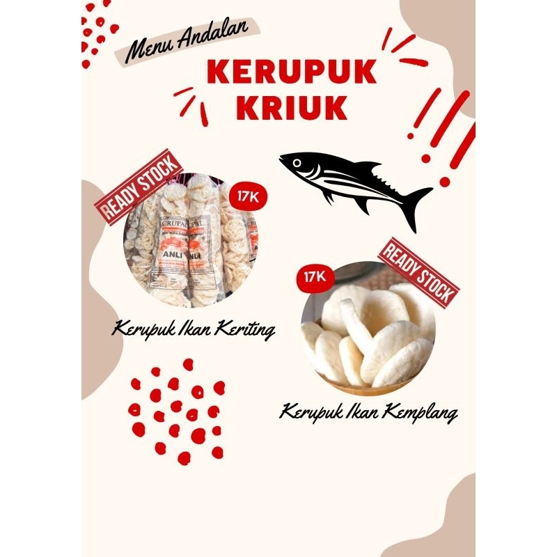 

kerupuk ikan keriting/kemplang ANLI khas palembang 250g