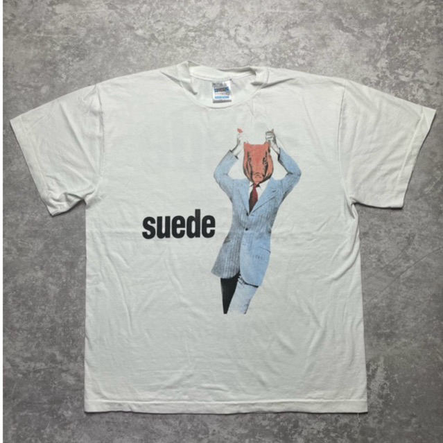 KAOS BAND WHITE TAG SCREEN STARS FRUIT OF THE LOOM SUEDE U.K TOUR 1993