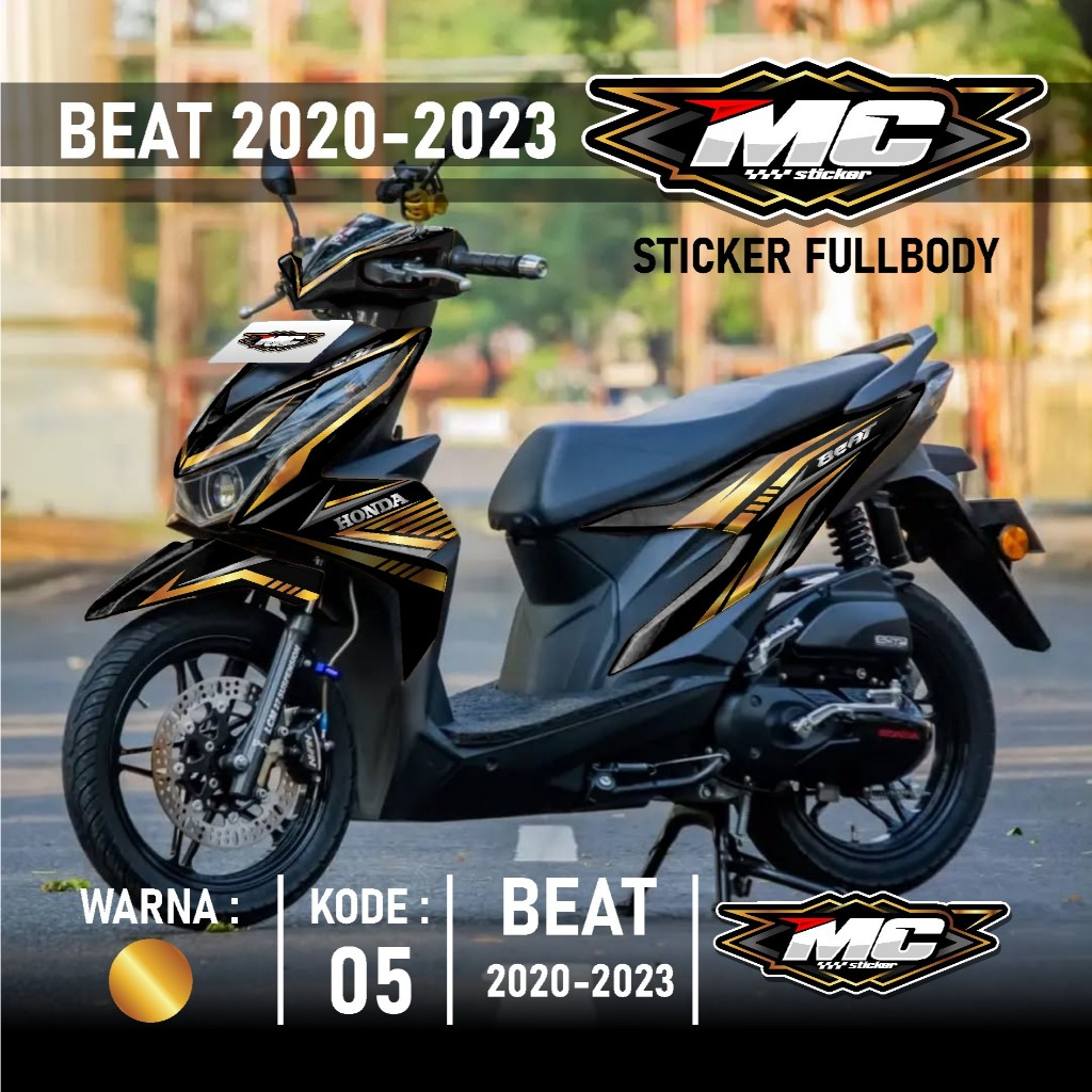 MC Cutting Sticker Decal Beat Deluxe Beat Street Full body 2020 2021 2022 2023 terbaru  MCD 05 - Sti