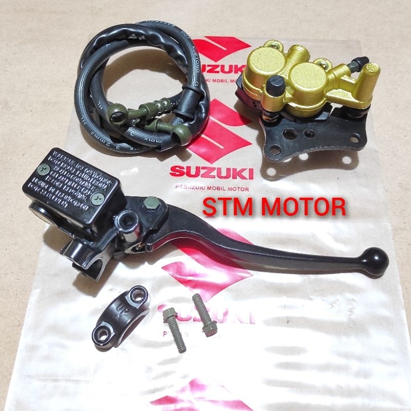 3item Satria Fu, Kaliper+selang+Master rem set depan Suzuki satria FU, Shogun 125sp, Satria FU 150 2