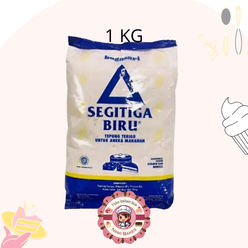 

Tepung Terigu Segitiga Biru Ekonomis 1000 gram /1 kg