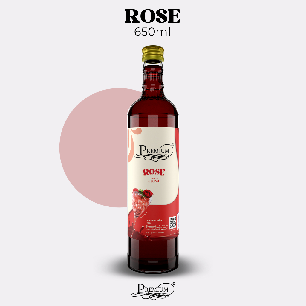 

Premium Syrup - Rose 650ml (Minuman Sirup untuk HORECA)