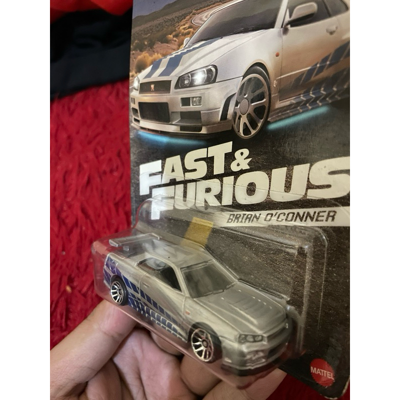 Hot wheels fast and furious nissan skyline GT-R34 error tempo skin original mattel