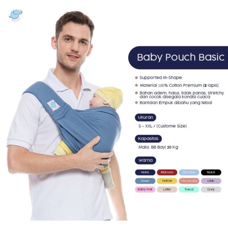 Kain Gendong Geos Moby / Malikids / Elephas