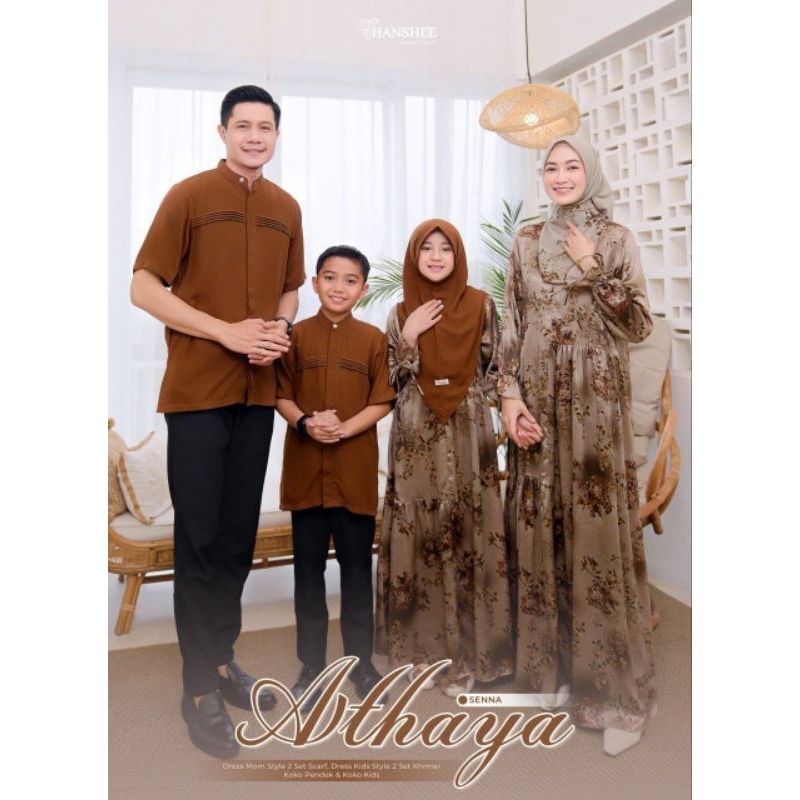 Hanshee Athaya Senna Sarimbit Gamis Original