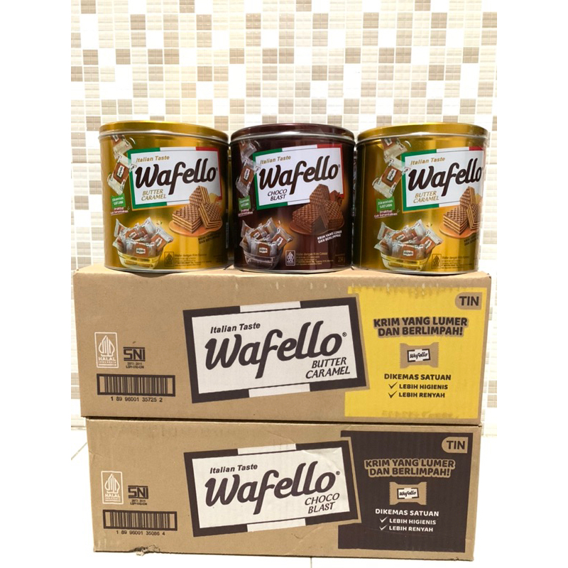 

[TERMURAH] Wafello Kaleng 1 Karton/Dus [ isi 6 Kaleng ]
