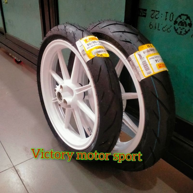 paket velg ban Pirelli palang 8 axio ring 14 beat Vario 110 Scoopy Genio spacy Vario 125 Vario 150 V