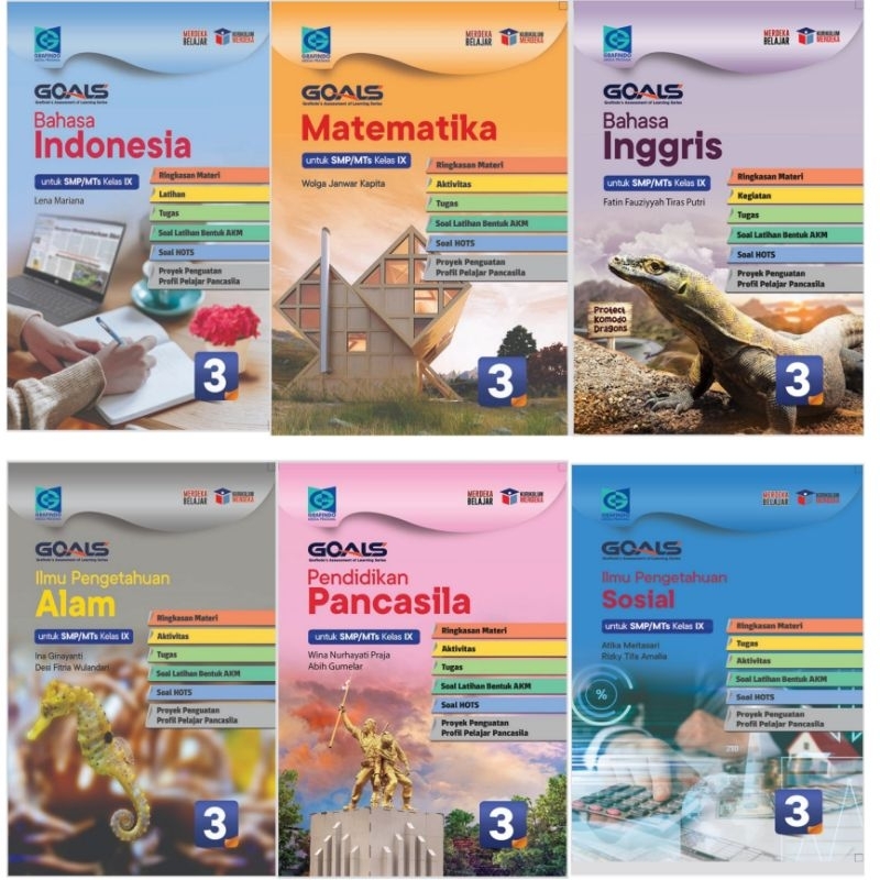 Original Buku Soal Goals Matematika IPA Pendidikan Pancasila IPS Bahasa Indonesia Bahasa Inggris SMP