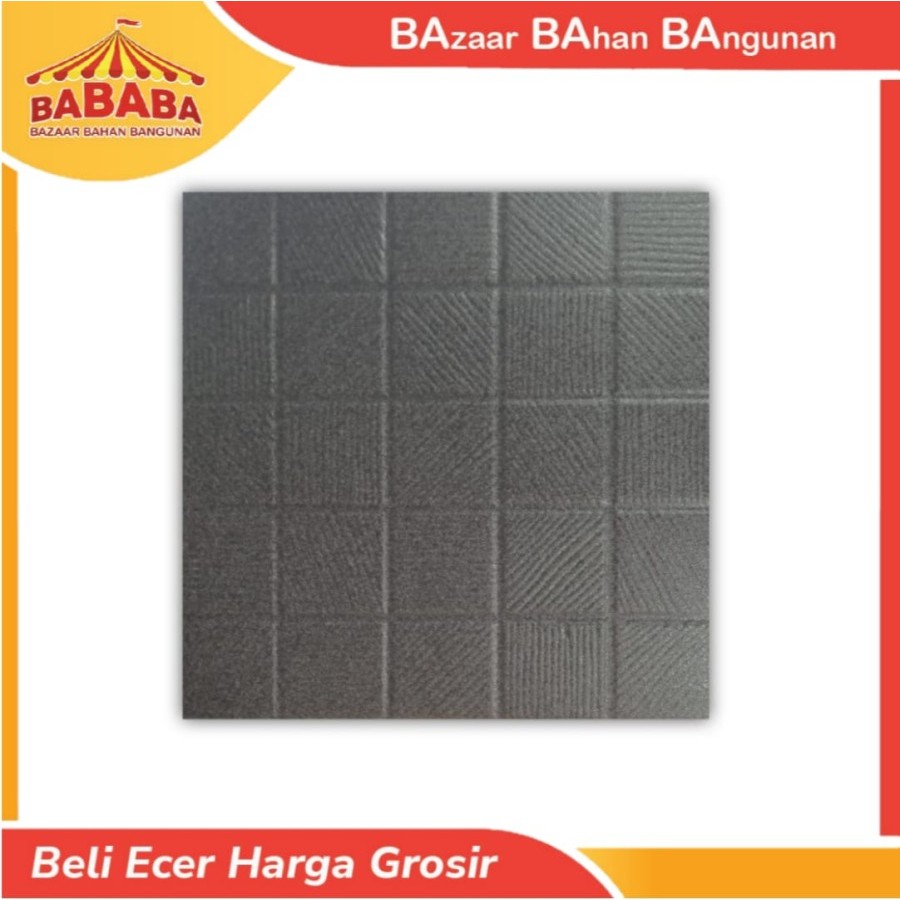 Keramik Lantai Kamar Mandi Asia 25x25 Alpha Black