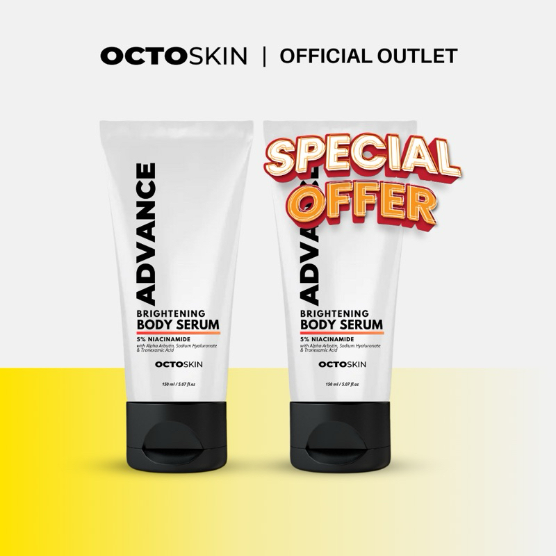 OCTOSKIN Paket Bundling 2pcs Advance Brightening Body Serum Niacinamide 5%
