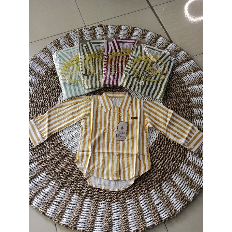 kemeja anak perempuan usia 4_7th baju lebaran blous anak perempuan