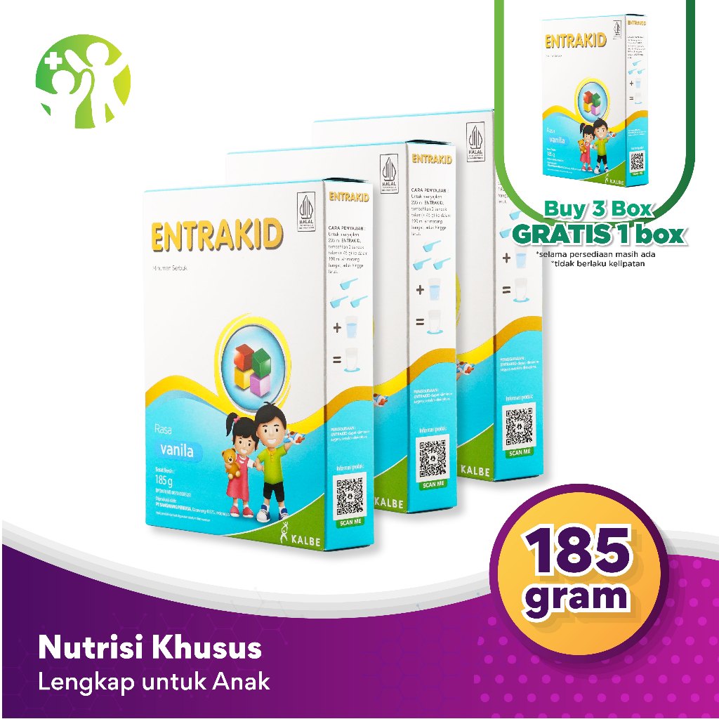 

Entrakid 185 gr - Minuman Nutrisi Khusus Untuk Anak