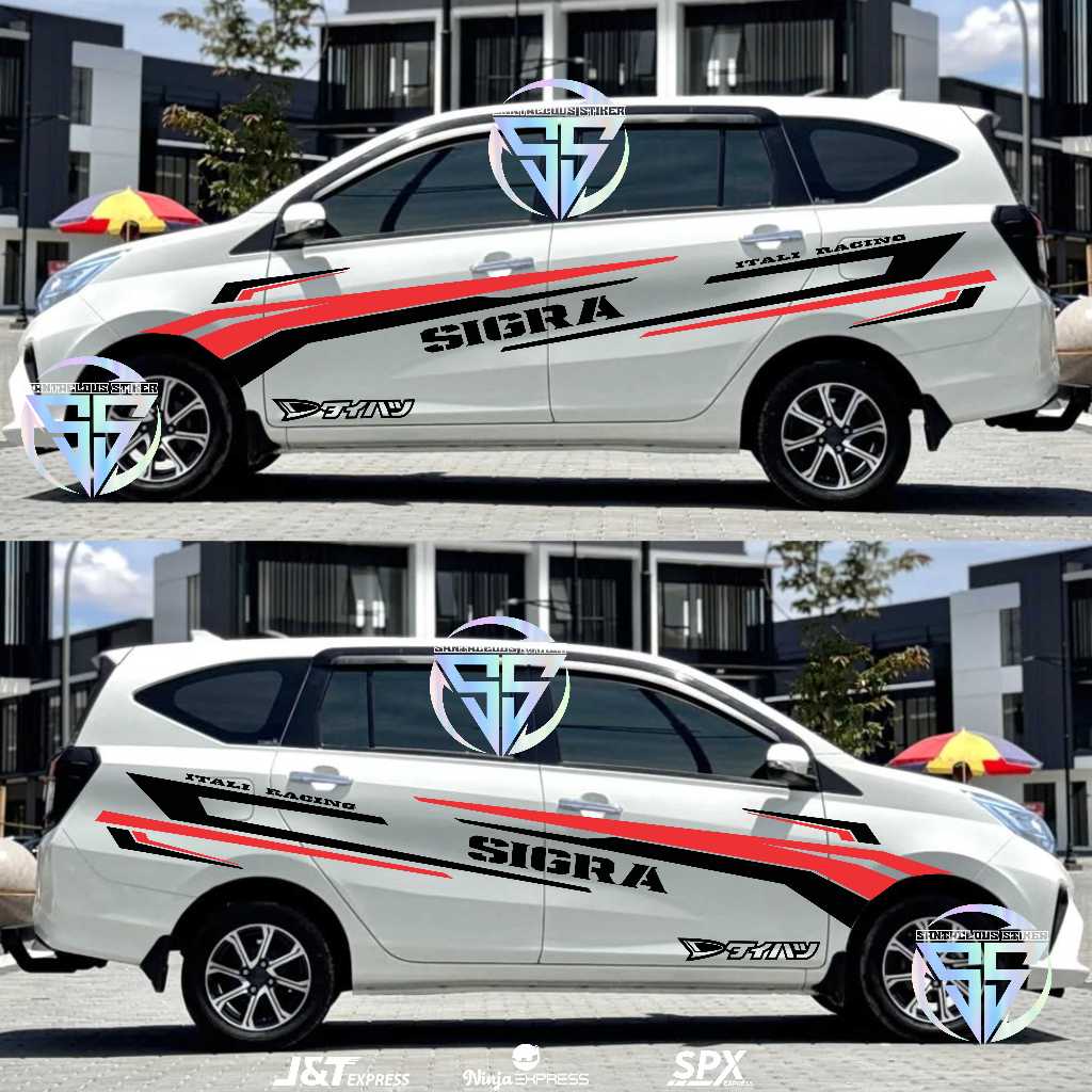 STIKER STICKER CUTTING STIKER MOBIL DAIHATSU SIGRA CUTTING LIST BODY MOBIL SIGRA