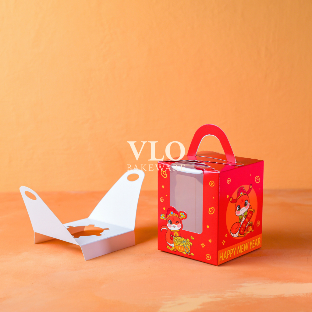 Kotak kue imlek cny muat 1 toples | kotak hampers kue kering imlek cny