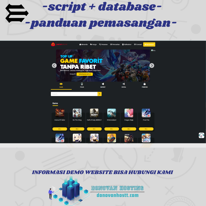 Script SOURCE CODE TOPUP GAME PATEN PPOB
