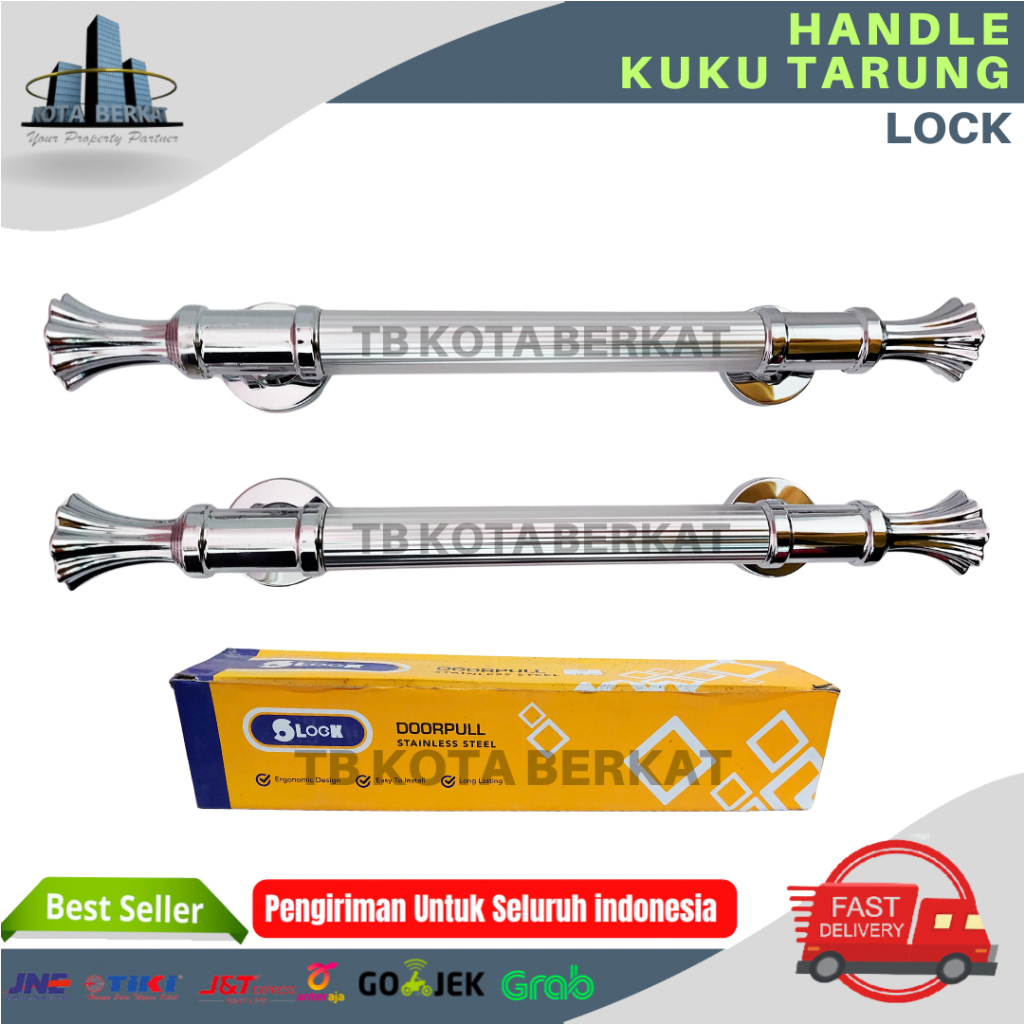 HANDLE PINTU KUKU TARUNG / KUNCI PINTU KUPU KUPU / HANDLE PINTU DOUBLE