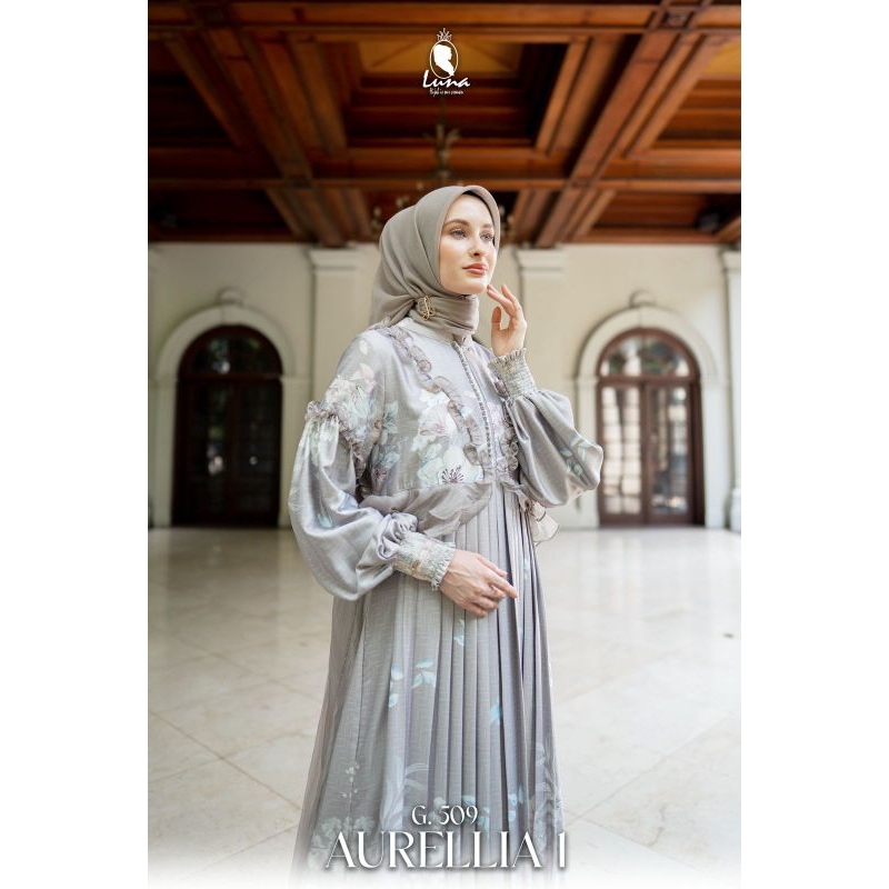 Dress Gamis G.509 AURELLIA 1 By luna hijab indonesia