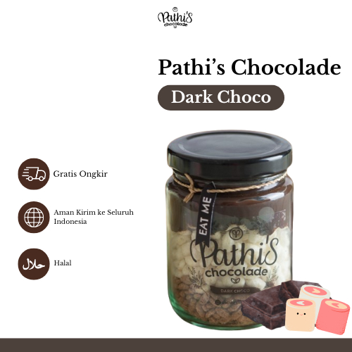 

DARK CHOCO - Pathis Chocolade Cemilan Cokelat Lumer Crunchy Rice Crispy Halal Pistachio Dubai