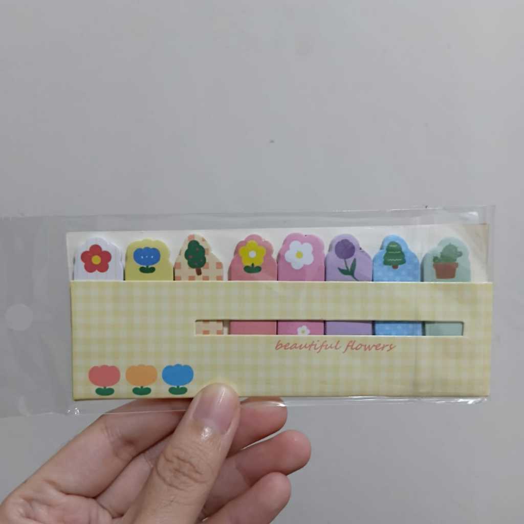 

Memo Pembatas Buku Sticky Notes Flowers Bunga Flower Lucu