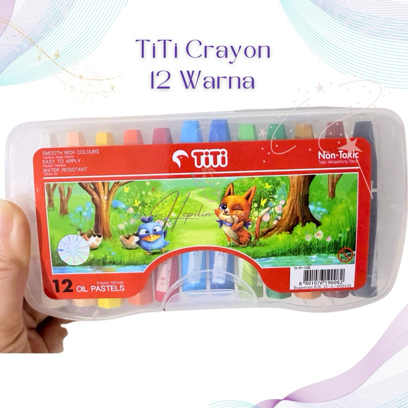 

TiTi Crayon 12 Warna Non-Toxic / Crayon Titi