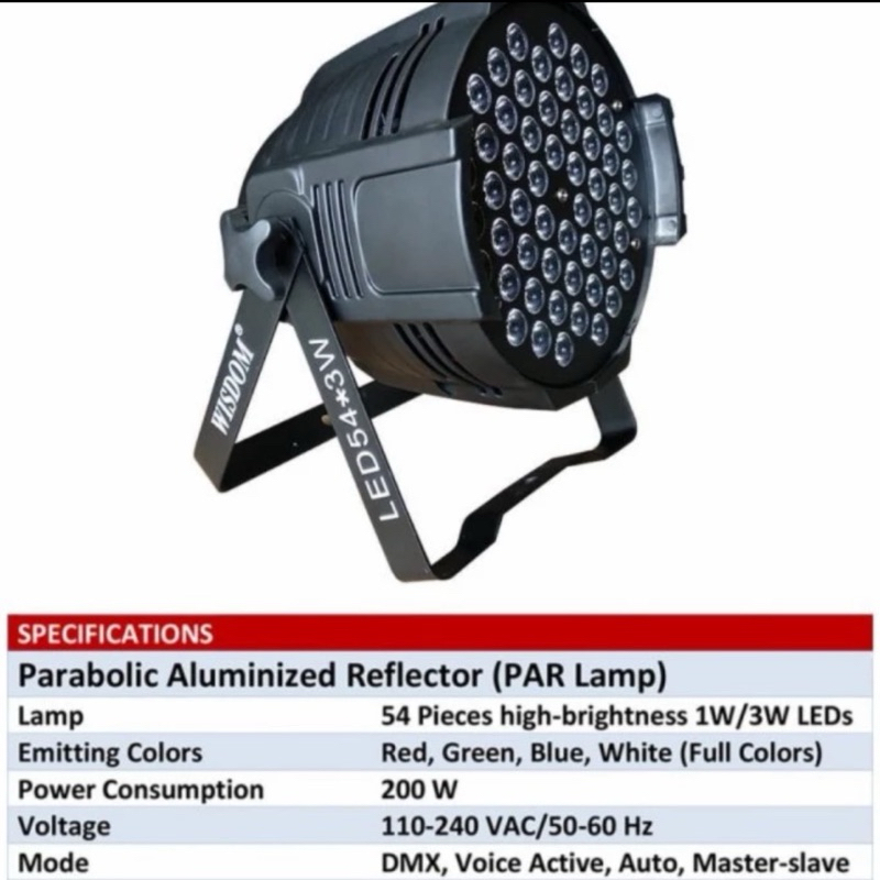 Lampu Wisdom Parled Colourfull RGB V-605