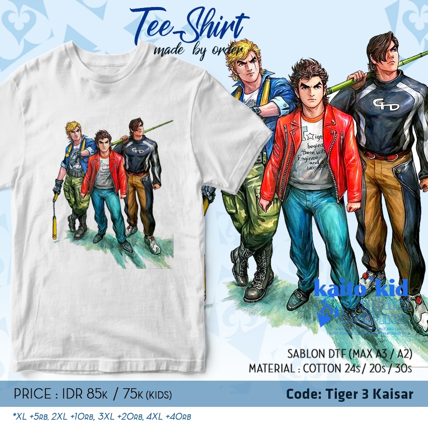 Kaos TIGER WONG 3 KAISAR LONG HU MEN Kungfu Silat Bisa custom desain