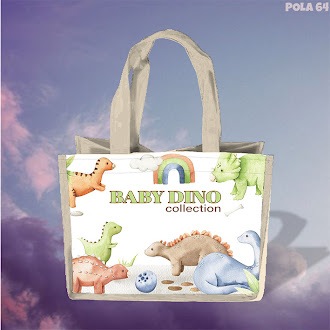 

Tas Souvenir Ultah Gambar BABYDINO Goodie Bag Cute Anak